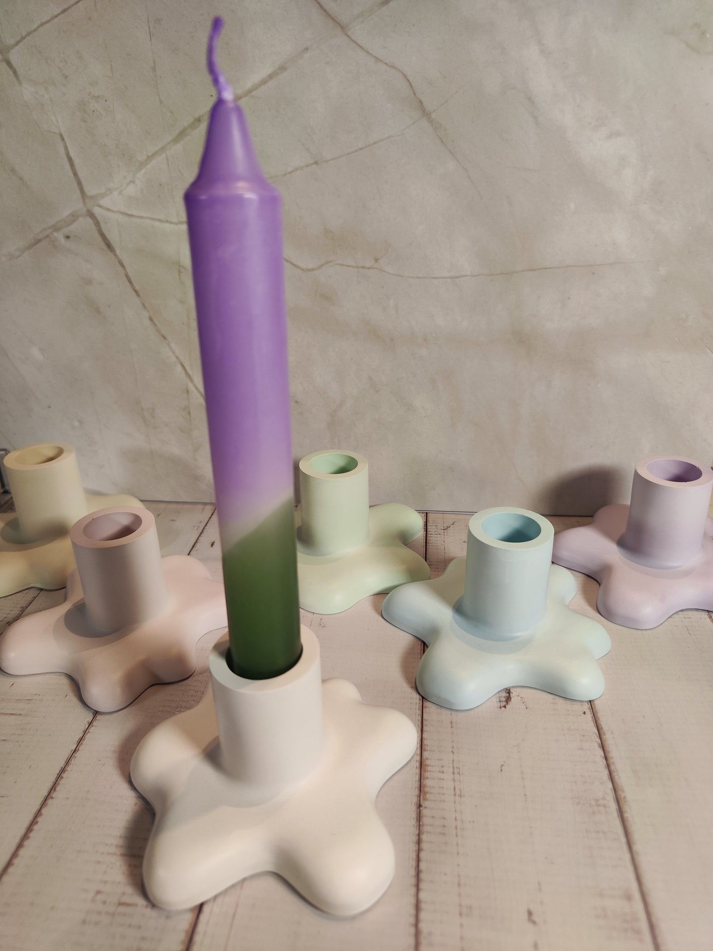 Pastel Candle Holder