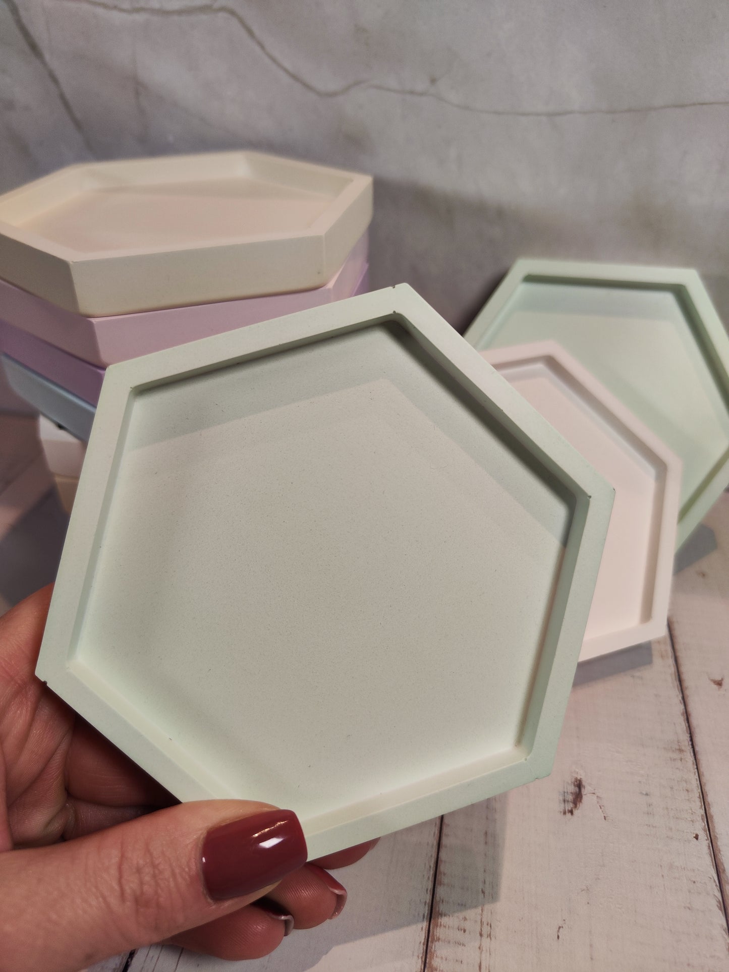 Pastel Hexagon Tray / Coaster