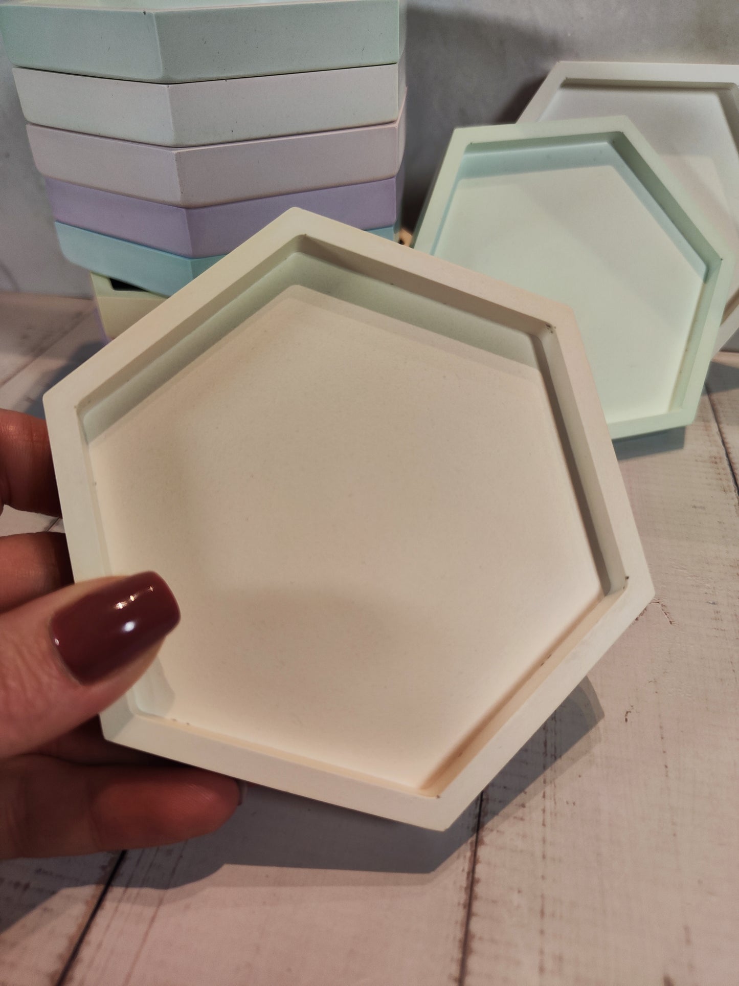 Pastel Hexagon Tray / Coaster