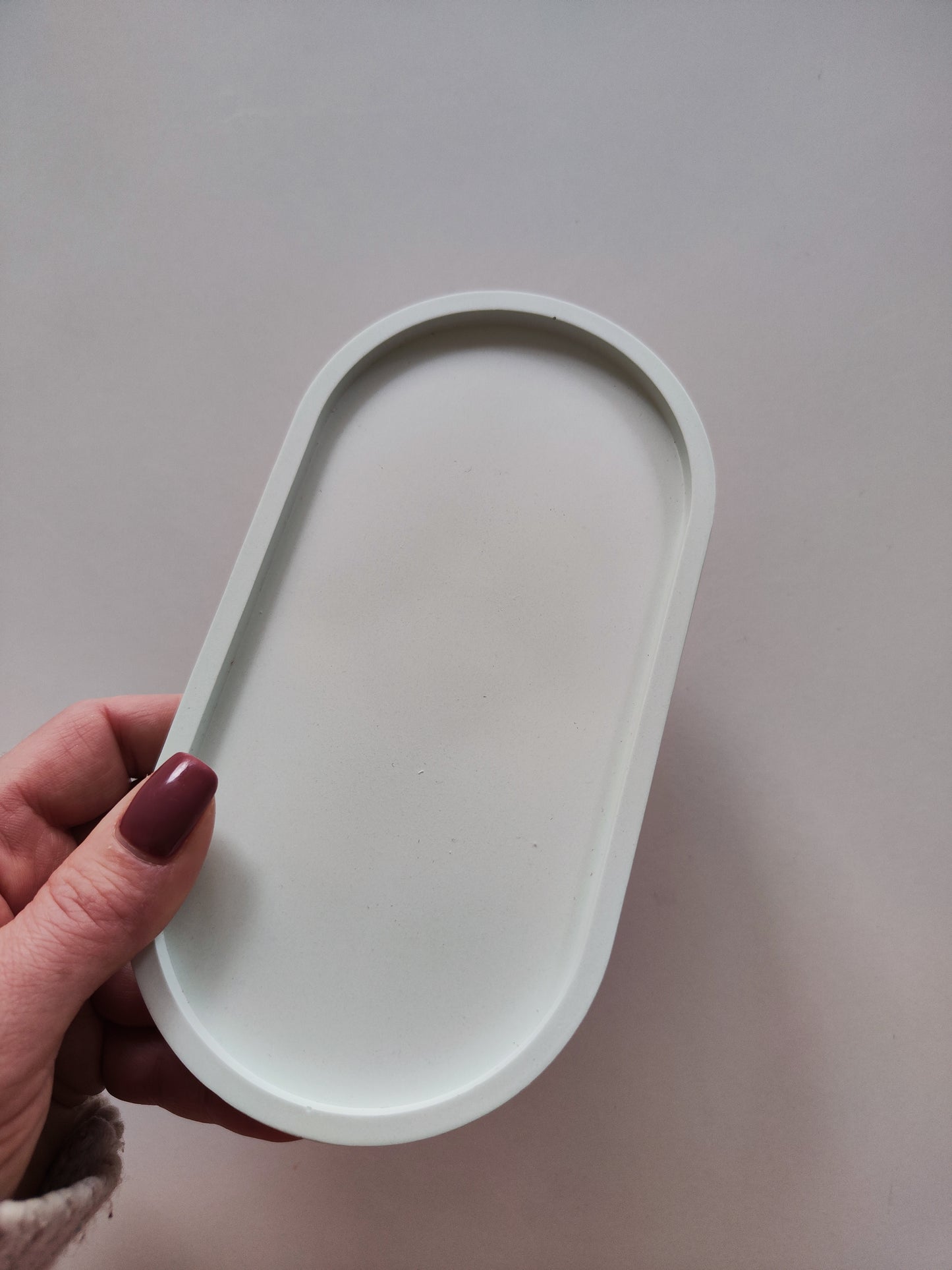 Pastel Decorative Oval Tray