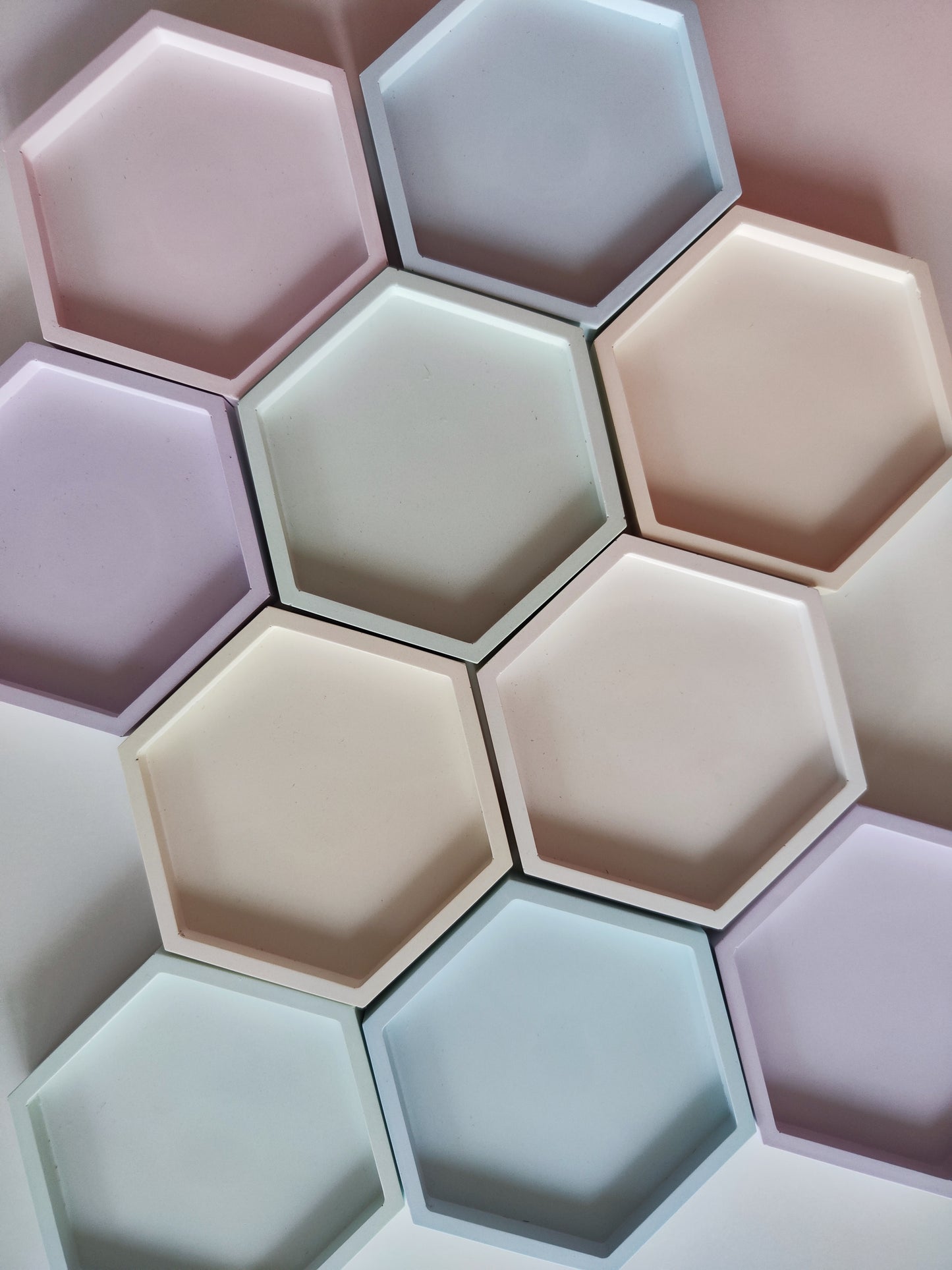 Pastel Hexagon Tray / Coaster